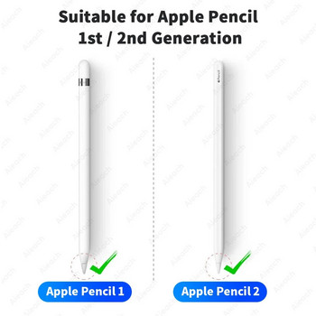 Aieach 3/6 бр. Appl Pencil Nib For Apple iPad Pencil 1st 2nd Generation Double Layer 2B HB Thin Replace Tips For Apple Pencil Tips