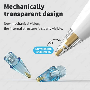 Aieach 3/6 бр. Appl Pencil Nib For Apple iPad Pencil 1st 2nd Generation Double Layer 2B HB Thin Replace Tips For Apple Pencil Tips