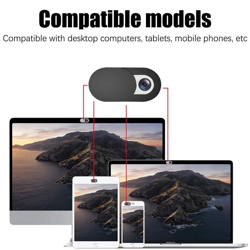 Privātuma priekšējās tīmekļa kameras kameras vāciņš planšetdatoram Android iPad klēpjdatora uzlīme Mini datora slīdņa kameras objektīvs iPhone tālrunim Xiaomi Mi Samsung