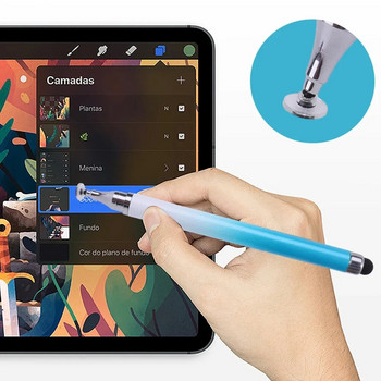 Μολύβι αφής χωρητικότητας 2 σε 1 για tablet κινητού τηλεφώνου για iPhone Samsung Universal μολύβι οθόνης σχεδίασης τηλεφώνου Android