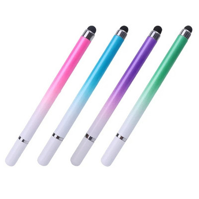 2 viename rašiklio rašiklis, skirtas mobiliojo telefono planšetiniam kompiuteriui, talpinis jutiklinis pieštukas, skirtas iPhone, Samsung universalus Android telefono piešimo ekrano pieštukas