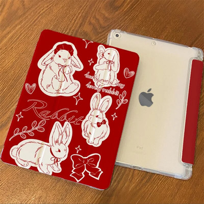 Paredzēts iPad 2018–2022 Pro 11 10,2 collu Air 3 4 5 10,5 10,9 jauks ziedu truša futrālis iPad Mini 4 5 6 7,9 8,3 collu vāciņš