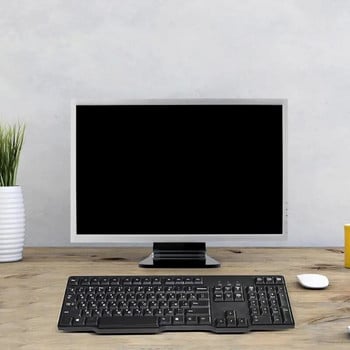 Руски Испански Френски Немски Стикери за клавиатура Стикер с оформление на буква и азбука Черен стикер за лаптоп, настолен компютър, компютър