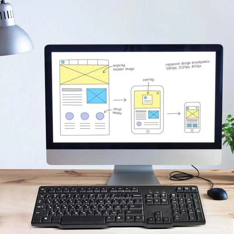 Ruski Španjolski Francuski Njemački Naljepnice za tipkovnicu Slovo Abeceda Raspored Naljepnica Crna naljepnica Za Laptop Desktop PC Računalo