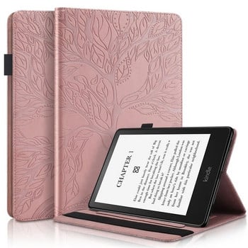 3D Tree Embossed за Amazon Изцяло нов калъф Kindle 11th Gen 2022 Flip Stand Мека силиконова корица за 6-инчов калъф Funda Kindle 2022