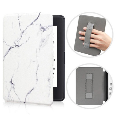 Pentru Kindle 11th Husă inteligentă cu curea de mână Husă din piele PU vopsită pentru Kindle 11th C2V2L3 2022 Slimshell de protecție magnetică