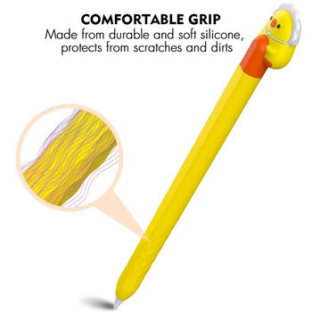 Преносим мек силиконов анимационен молив калъф Капацитивен сензорен писалка Защитен ръкав Съвместим за Ipencil второ поколение писалка