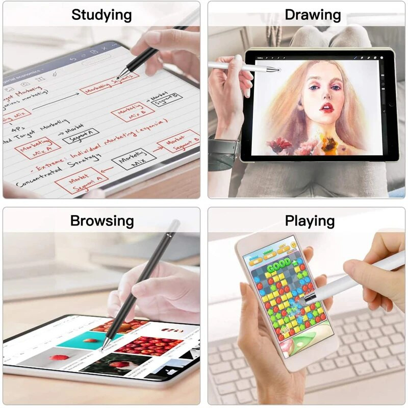 Magcle 2 In 1 Universal Disc Stylus стилус zīmulis Apple Ipad skārienekrāna pildspalvām Capacitive Stylist Xiaomi Pad 5 planšetdatoram