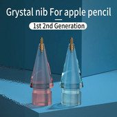 Tkey Sfaturi pentru creion din metal, roz, albastru, transparent, pentru Apple Pencil 1/2-a generație iPad Stylus Pen Peniță de rezervă Touch Creion de înlocuire