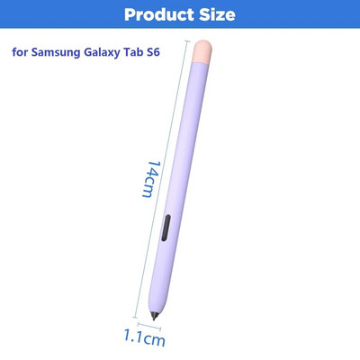Husă din silicon pentru Samsung Galaxy Tab S6 Lite S7 Pen Creion Manșon de protecție Stylus Touch Pen Cover S Pen Dropshipping