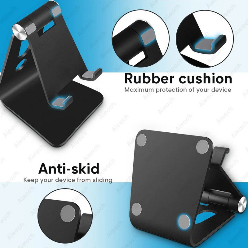 Universaalne telefoni tahvelarvuti lauaalus iPad 7,9 9,7 10,5 11-tollise metallist pöörleva tahvelarvuti hoidiku jaoks Samsung Xiaomi Huawei tahvelarvuti jaoks