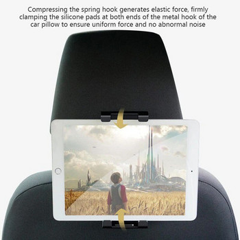 Универсален 4,7-12,9-инчов автомобилен бордов държач Стойки за таблети за iPad Стойка Аксесоари за таблети в колата Поддържател за задната седалка Телефон iPad