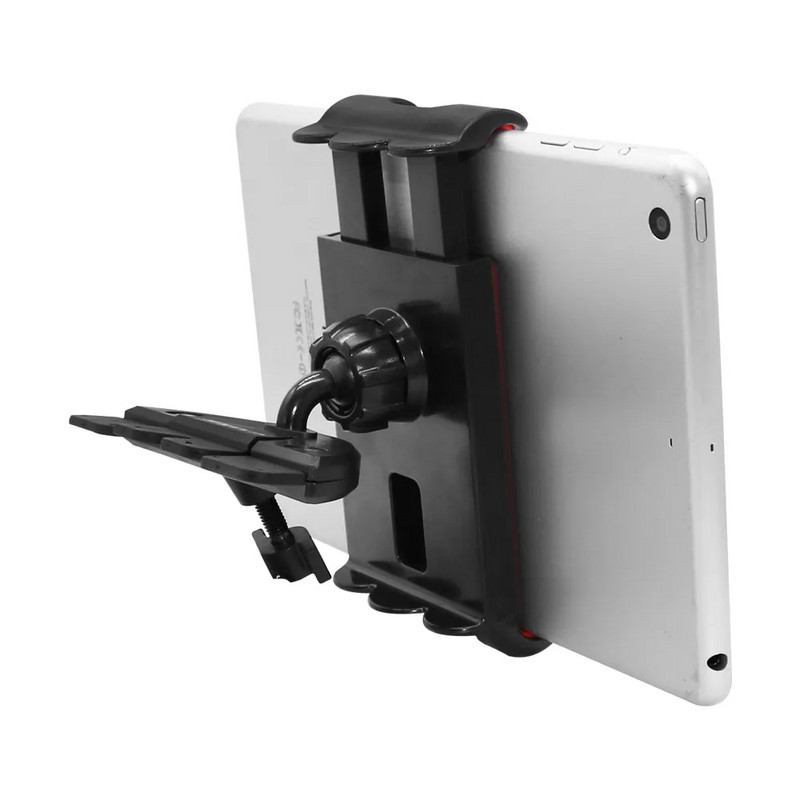 Universalus 4–11 colių planšetinio kompiuterio laikiklis, automobilinis kompaktinio disko lizdas, planšetinio kompiuterio laikiklis Mobiliojo telefono laikiklio tvirtinimo stovas, pasukamas, skirtas iPad Samsung kilimėliui