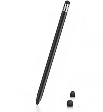 Сензорна писалка за таблет Универсален молив Капацитивен стилус Двойна двойна силиконова глава За iPad Android Смартфон