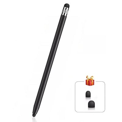 Stilo tactil pentru tabletă Creion universal Stylus capacitiv Cap dublu din silicon pentru telefon inteligent iPad Android
