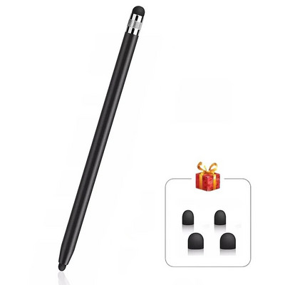 Stilo tactil pentru tabletă Creion universal Stylus capacitiv Cap dublu din silicon pentru telefon inteligent iPad Android