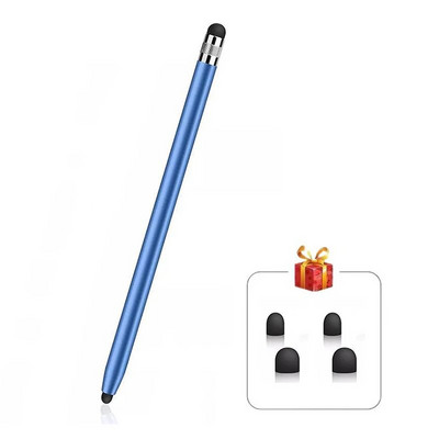 Stilo tactil pentru tabletă Creion universal Stylus capacitiv Cap dublu din silicon pentru telefon inteligent iPad Android