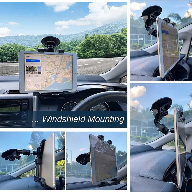 Xnyocn βάση στήριξης αυτοκινήτου tablet για iPad Air 1 2 Mini 2 3 4 Pro 9.7 10.5 Universal βάση παρμπρίζ για καρτέλα Samsung 7 έως 11 ιντσών