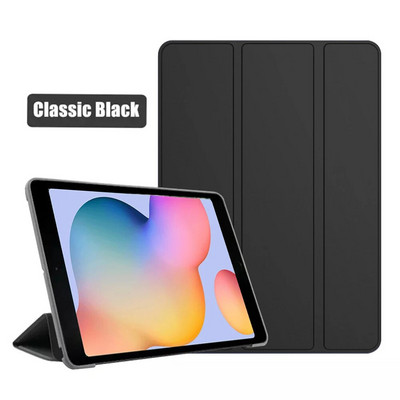 Paredzēts Samsung Galaxy Tab S6 Lite 10.4 2020 2022 SM-P610 P613 P615 P619 statīva vāciņam Funda Case PU ādas viedajam vāciņam