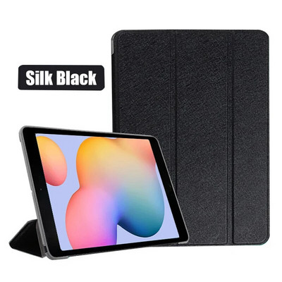 Paredzēts Samsung Galaxy Tab S6 Lite 10.4 2020 2022 SM-P610 P613 P615 P619 statīva vāciņam Funda Case PU ādas viedajam vāciņam