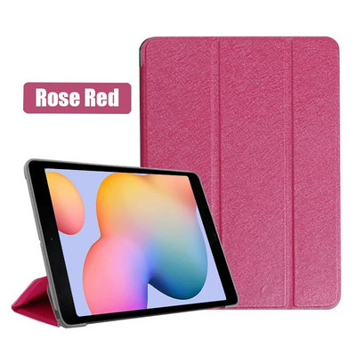 Paredzēts Samsung Galaxy Tab S6 Lite 10.4 2020 2022 SM-P610 P613 P615 P619 statīva vāciņam Funda Case PU ādas viedajam vāciņam