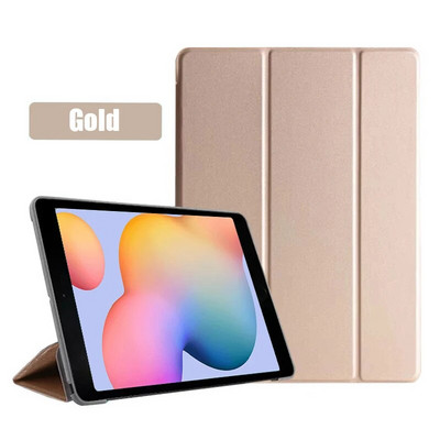 Paredzēts Samsung Galaxy Tab S6 Lite 10.4 2020 2022 SM-P610 P613 P615 P619 statīva vāciņam Funda Case PU ādas viedajam vāciņam