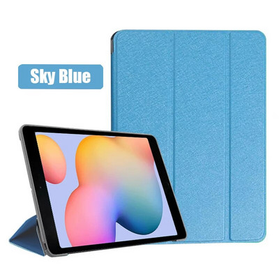Paredzēts Samsung Galaxy Tab S6 Lite 10.4 2020 2022 SM-P610 P613 P615 P619 statīva vāciņam Funda Case PU ādas viedajam vāciņam