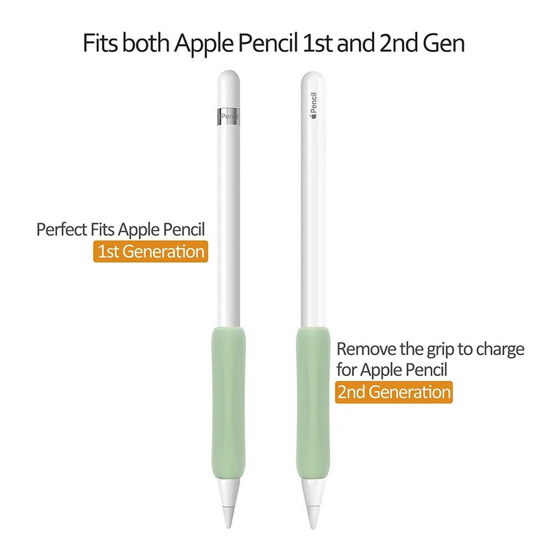 Apple Pencili jaoks Universaalne pehme silikoonist libisemisvastane ümbris Apple Pencili jaoks 1. 2. põlvkonna õunapliiatsi tarvikud