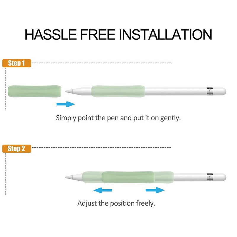 Apple Pencili jaoks Universaalne pehme silikoonist libisemisvastane ümbris Apple Pencili jaoks 1. 2. põlvkonna õunapliiatsi tarvikud