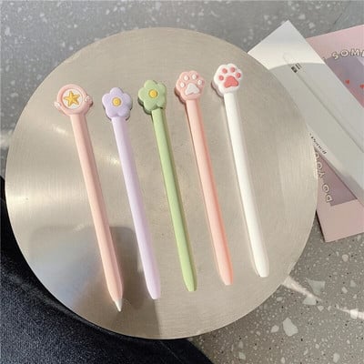 Kawaii mielas minkštas silikoninis dėklas, skirtas Apple Pencil USB C Gen Case Tablet Touch Pen Stylus Cover Apsaugos nuo kritimo Apples pieštukų dėklams