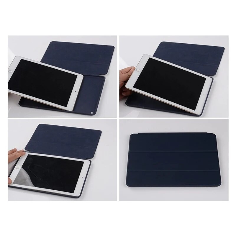 Case Auto Sleep/Wake Up Plāns vāciņš priekš ipad Air2 Air6 Smart Stand Holder Folio Protect Case Apple ipad Air 2/6 9,7 collas