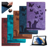 Κάλυμμα Butterfly Cat For Funda Amazon Fire HD 10 Plus 2021 Magnetic Case For Fire HD 10 2019 2017 TPU Back Shell