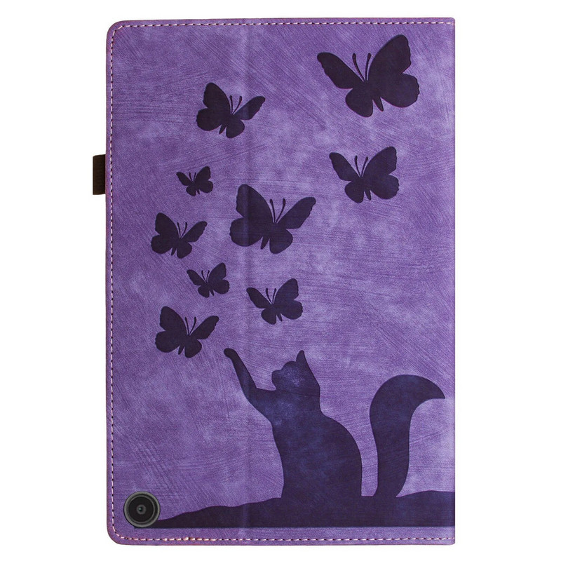 Κάλυμμα Butterfly Cat For Funda Amazon Fire HD 10 Plus 2021 Magnetic Case For Fire HD 10 2019 2017 TPU Back Shell