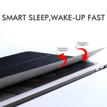 Θήκη QIJUN για Xiaomi Mi Pad 4 Plus MiPad4 Plus 10,1 ιντσών Δερμάτινο κάλυμμα πίσω κάλυμμα υπολογιστή Stand Auto Sleep Smart Magnetic Folio Cover