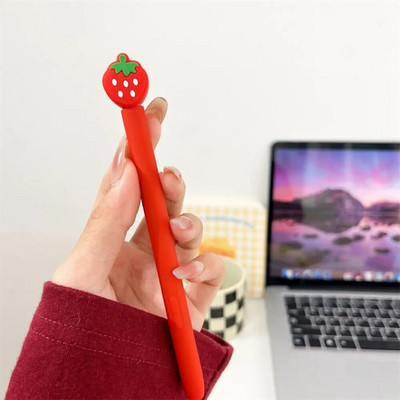Husă cu creion tactilă pentru tabletă cu desene animate drăguță Husă de protecție cu stilou din silicon pentru Samsung Galaxy Tab S7/S8/S9 Plus Husa stilou Ultra S