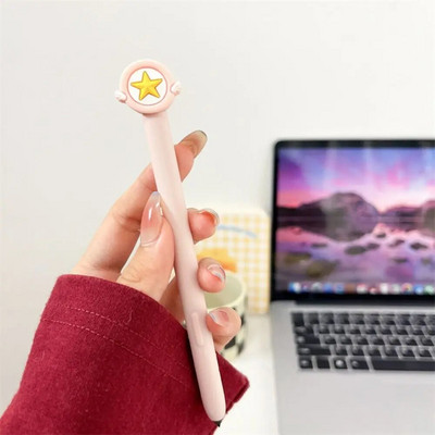 Husă cu creion tactilă pentru tabletă cu desene animate drăguță Husă de protecție cu stilou din silicon pentru Samsung Galaxy Tab S7/S8/S9 Plus Husa stilou Ultra S