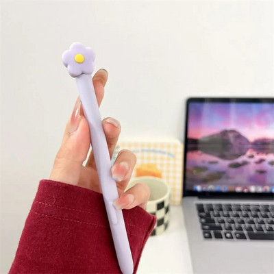 Husă cu creion tactilă pentru tabletă cu desene animate drăguță Husă de protecție cu stilou din silicon pentru Samsung Galaxy Tab S7/S8/S9 Plus Husa stilou Ultra S