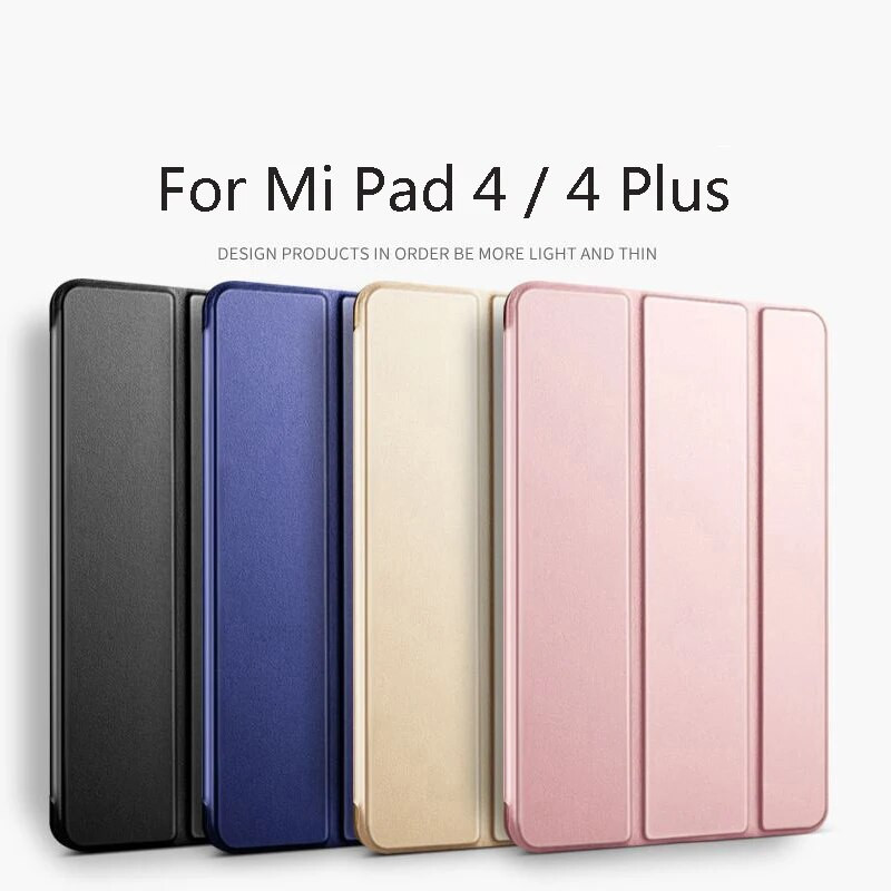 Tahvelarvuti ümbris XIAOMI MiPad 4 8,0-tollise kaitseümbrisega nutikas kate jaoks Xiaomi Pad 4Plus 10,1-tollise silikoonist klapiga kate jaoks