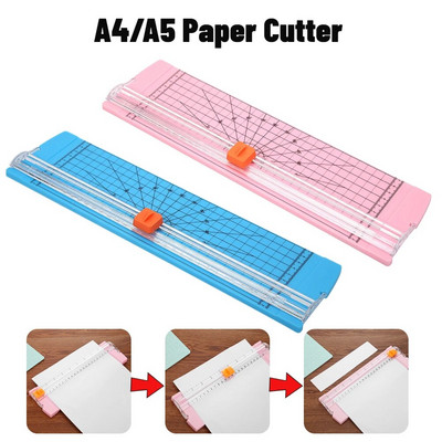 A4/A5 Paper Cutter Guillotine Art Trimmer Crafts Photo Scrapbook Cutting Machine with Pull-out Ruler DIY Office Home School Tool