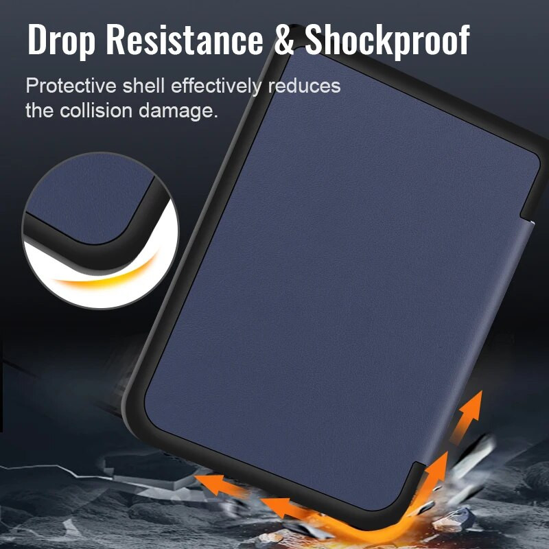 Λεπτή θήκη αφύπνισης με μαγνήτη για Kobo Nia Ereader 2020 PU Ebook Smart Cover Ereader Skin Shell Lightweight Auto Sleep Funda Capa