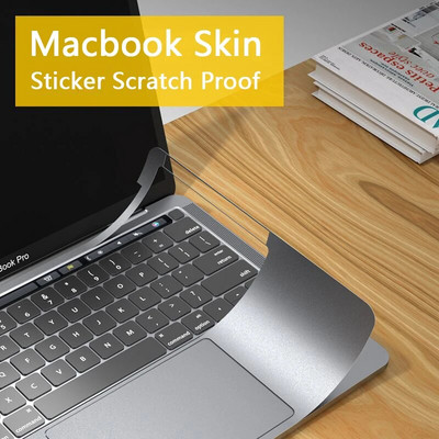 Капак за стикер за лаптоп против надраскване за Macbook Air 13 A2337 A2681 M1 M2 2022 Pro 14 16 2021 2023 Водоустойчиво защитно фолио за кожи