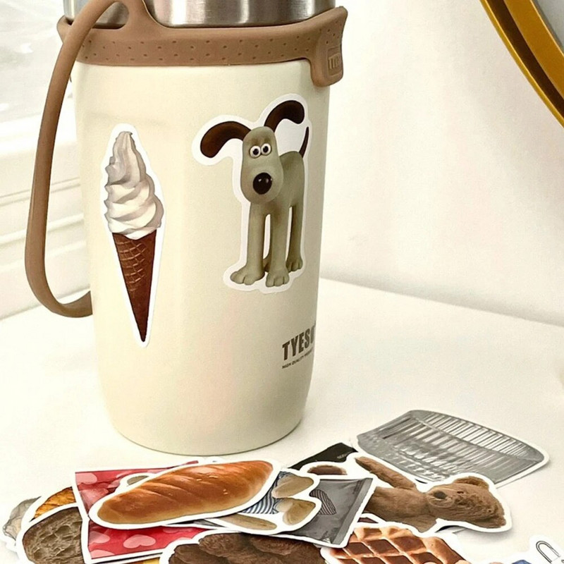 50 Gb Ins Stils Jaukas uzlīmes Karikatūra Piens Sviests Pārtikas Uzlīmes Ledusskapis Tālrunis Čemodāns Klēpjdators Piezīmjdators Uzlīmes Bērnu Rotaļlietu Uzlīmes