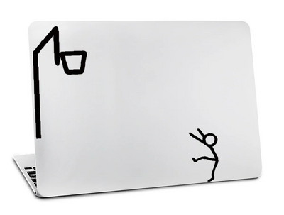 Autocolant de vinil pentru Macbook Air 11 12 13 M1 M2 Pro 13 15 16 Retina Sticker de perete Laptop Stickman Guy Notebook Tablet Skin pentru iPad
