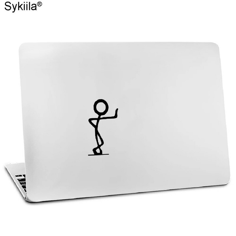 Vinila uzlīme Macbook Air 11 12 13 M1 M2 Pro 13 15 16 Retina Wall Decal klēpjdatoram Stickman Guy piezīmjdatora planšetdatoram iPad.