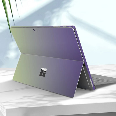 Autocolant de vinil decolorare pentru Microsoft Surface Pro 9/8/7/6/5/4/3 Surface Pro X Go 3/2 capacul spate decalcomania pentru corp Protector de piele