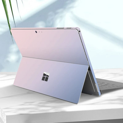 Autocolant de vinil decolorare pentru Microsoft Surface Pro 9/8/7/6/5/4/3 Surface Pro X Go 3/2 capacul spate decalcomania pentru corp Protector de piele