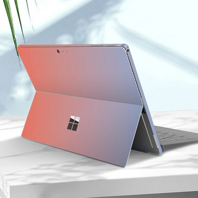 Autocolant de vinil decolorare pentru Microsoft Surface Pro 9/8/7/6/5/4/3 Surface Pro X Go 3/2 capacul spate decalcomania pentru corp Protector de piele