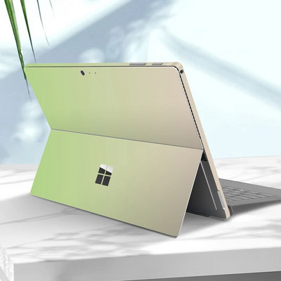 Autocolant de vinil decolorare pentru Microsoft Surface Pro 9/8/7/6/5/4/3 Surface Pro X Go 3/2 capacul spate decalcomania pentru corp Protector de piele