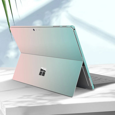 Autocolant de vinil decolorare pentru Microsoft Surface Pro 9/8/7/6/5/4/3 Surface Pro X Go 3/2 capacul spate decalcomania pentru corp Protector de piele