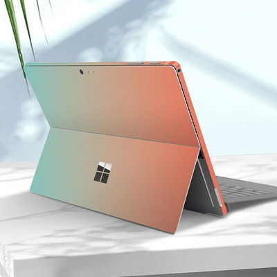 Autocolant de vinil decolorare pentru Microsoft Surface Pro 9/8/7/6/5/4/3 Surface Pro X Go 3/2 capacul spate decalcomania pentru corp Protector de piele